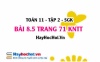 Bài 8.5 trang 71 Toán 11 tập 2 Kết nối tri thức: Biến cố phụ thuộc